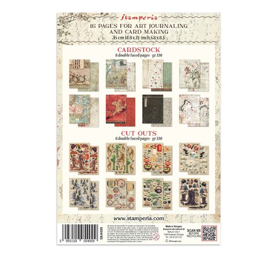 Stamperia A5 Junk Journal Focus Points "Oriental Garden"