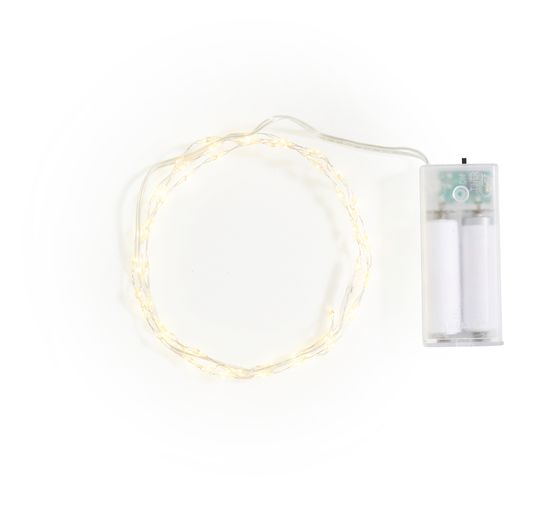 Micro LED fairy lights, with timer, 60 LEDs