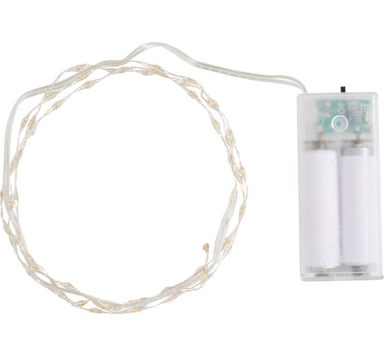 Micro LED fairy lights, with timer, 60 LEDs