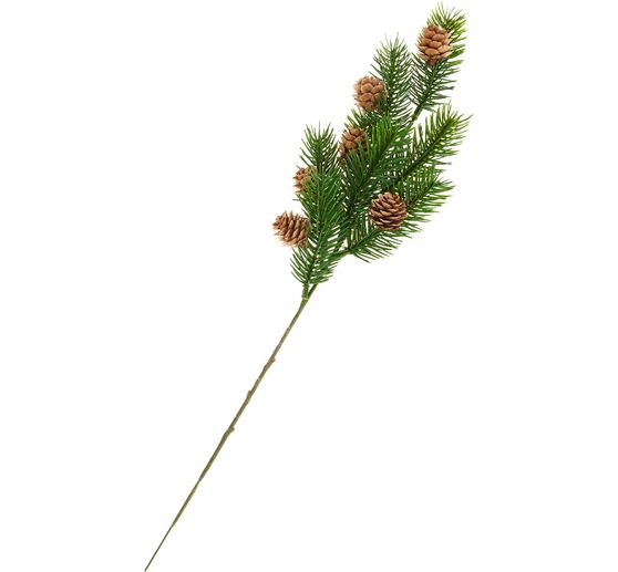 Tannen-Zweig mit Zapfen, 38 cm