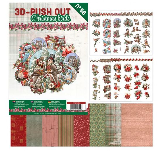 3D-Stanzbogenbuch "Christmas Birds"