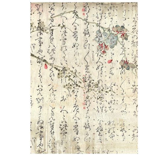 Stamperia Motiv-Strohseide Backgrounds "Oriental Garden", DIN A6, 8er Set