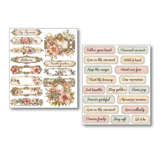 Ciao Bella Art Stickers "Lost in Time", 14 x 12 cm
