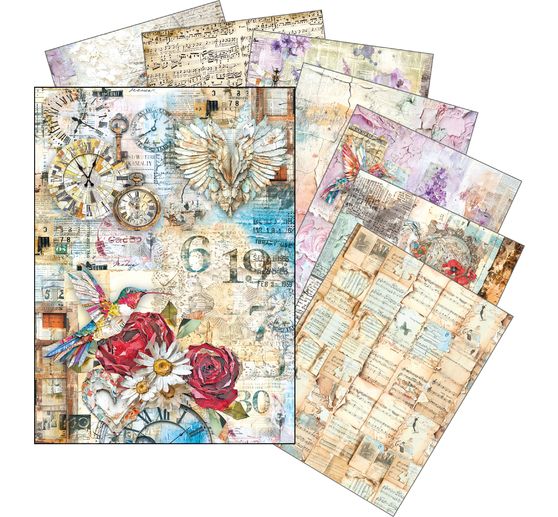 Ciao Bella Motif straw silk assortment "The Sound of Spring", set of 8