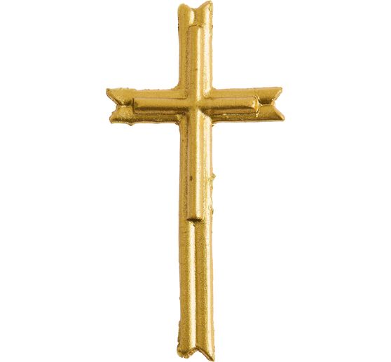 Wachsmotiv "Kreuz", Gold