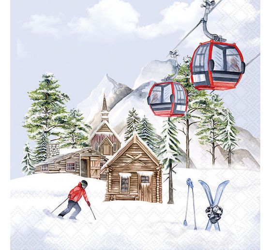 Serviette "Skih&uuml;tte"