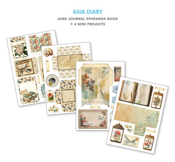 Ciao Bella Junk Journal & Ephemera Book "Asia Diary"
