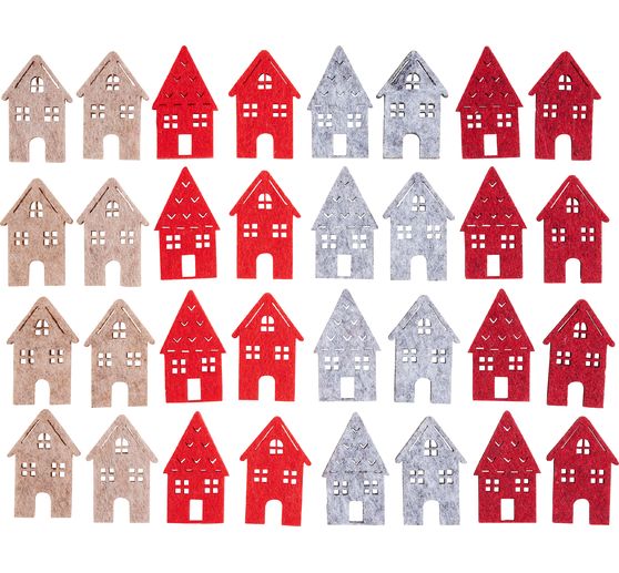 VBS Felt scatter decorations "Houses"