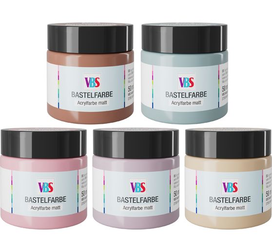 VBS Bastelfarben Set "Winter Romance", 5 x 50 ml