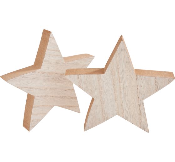 VBS Wooden star, 2 pcs.