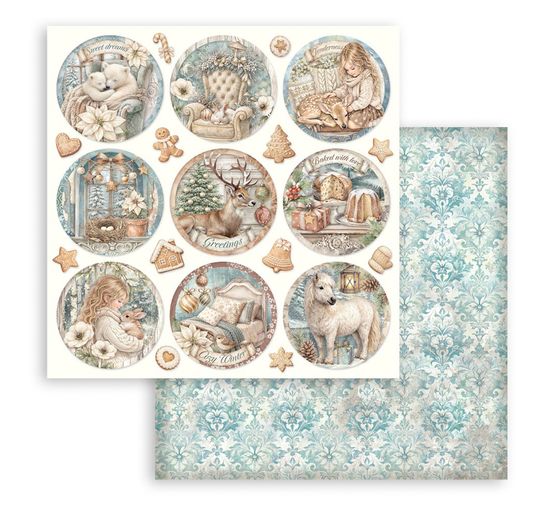 Stamperia Scrapbook block "White Christmas"