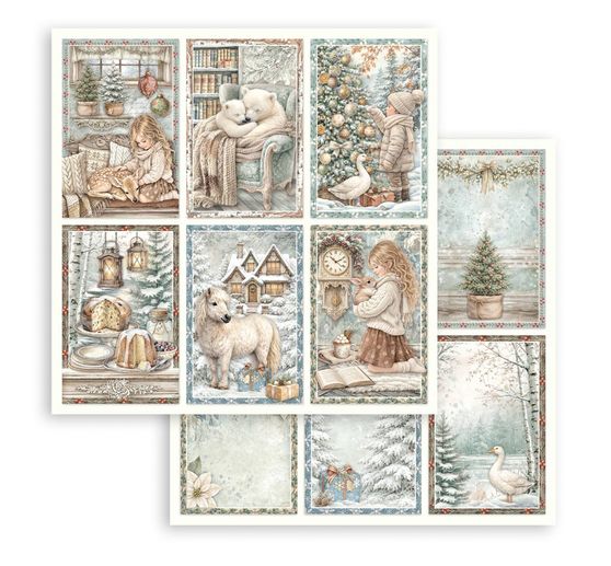 Stamperia Scrapbook block "White Christmas"