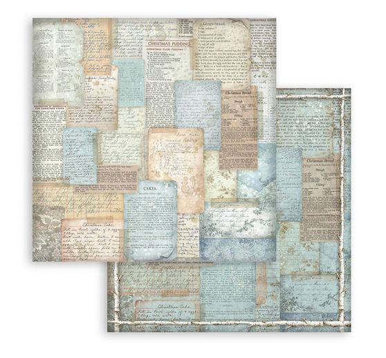 Stamperia Scrapbook block "White Christmas Backgrounds"