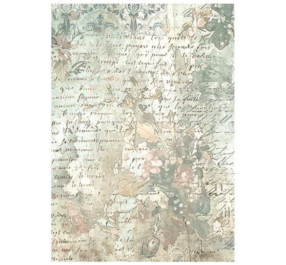 Stamperia Motiv-Strohseide Backgrounds "White Christmas", DIN A6, 8er Set