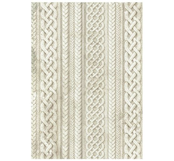 Stamperia Motiv-Strohseide Backgrounds "White Christmas", DIN A6, 8er Set