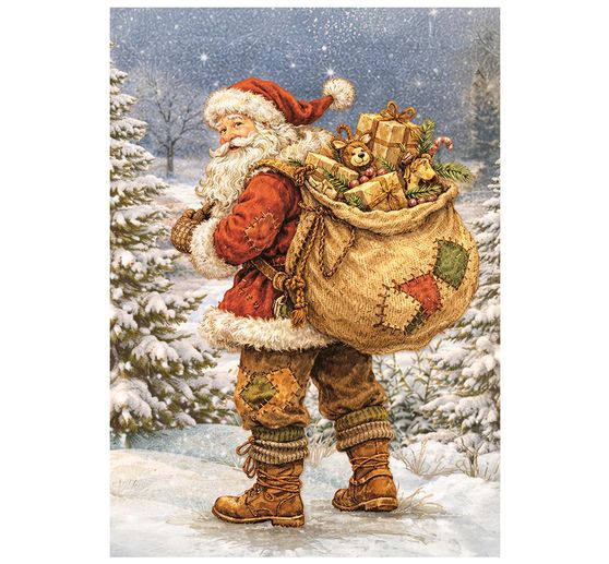 Stamperia Motiv-Strohseiden Sortiment "Silent Night", DIN A6, 8er Set