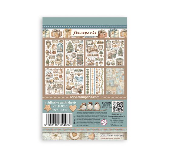 Stamperia Washi pad "White Christmas"