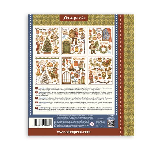 Stamperia XL Rub On assortment "Silent Night"