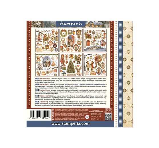 Stamperia Rub On Sortiment "Silent Night"