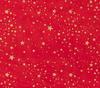 Baumwoll-Stoff Popeline Hot-Foil "Kleine Sterne-Rot"