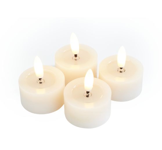 LED real wax tea lights