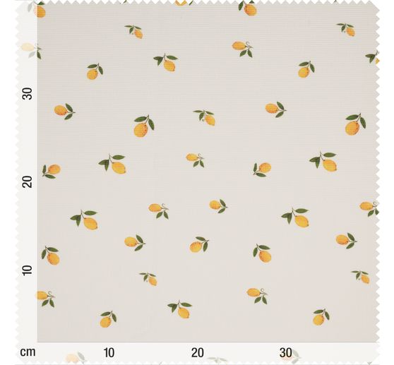 Rib jersey fabric "Lemons"