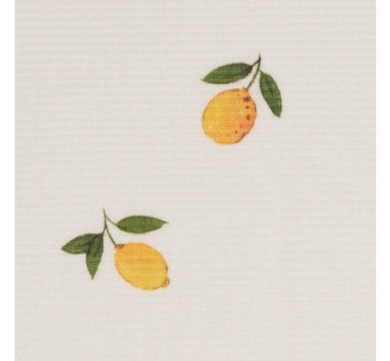 Rib jersey fabric "Lemons"
