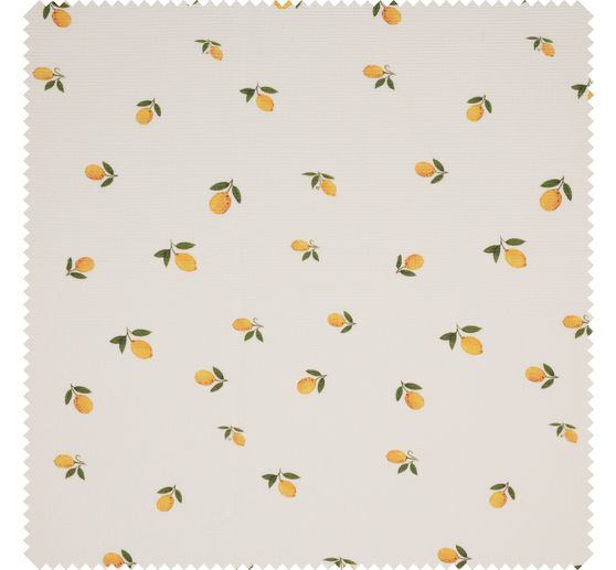 Rib jersey fabric "Lemons"