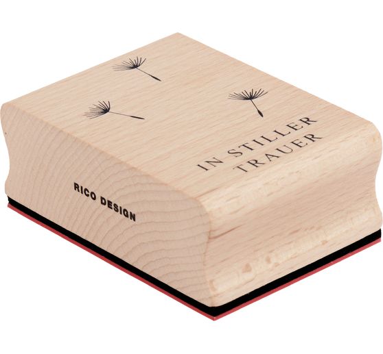 Wooden stamp "In stiller Trauer"