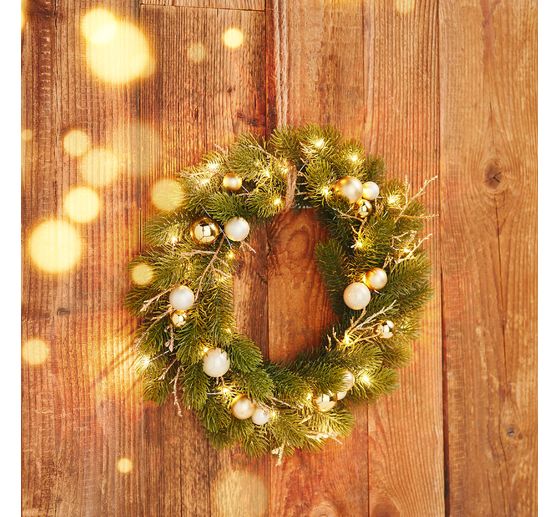 Weihnachtskugeln aus Glas am Draht