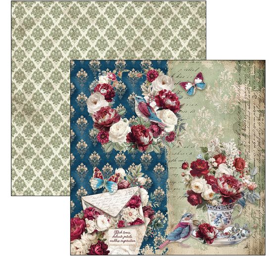 Ciao Bella Scrapbook-Papier "Bohemian Burgundy"