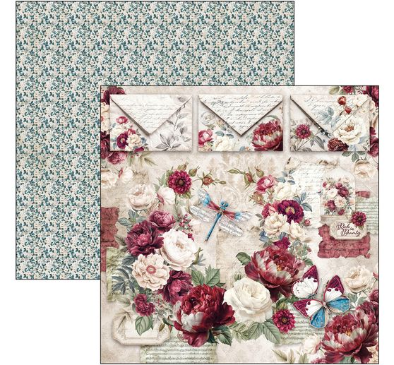 Ciao Bella Scrapbook-Papier "Bohemian Burgundy"