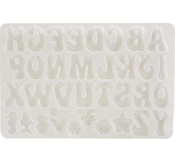 VBS Silicone mould "Letter pendants"