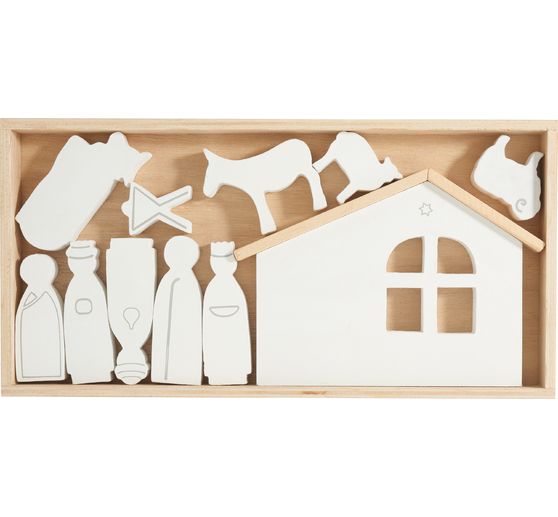 Wooden nativity figures "Nathan"