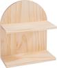 VBS Arched wooden shelf with 2 shelves
