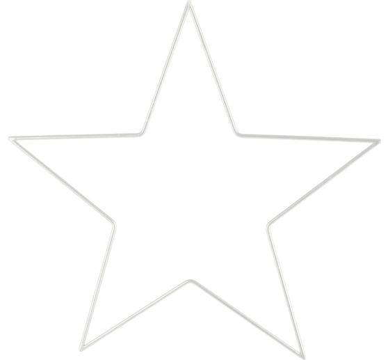 Metal ring "Star", White