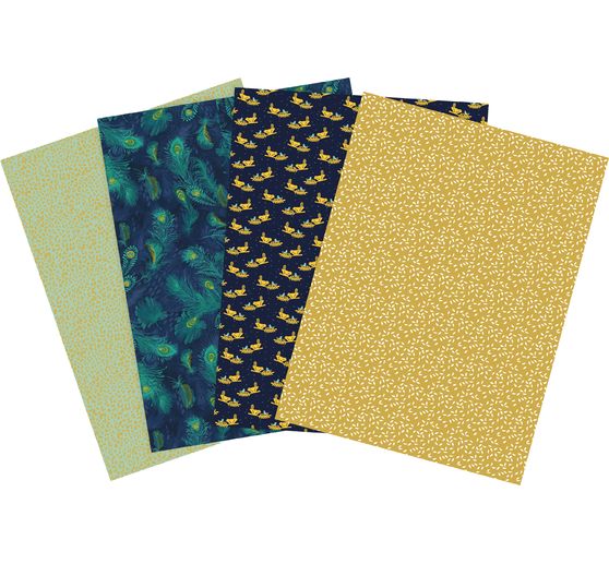 D&eacute;copatch Pocket Hot-Foil Collection Mix and Patch "Golden Peacock"