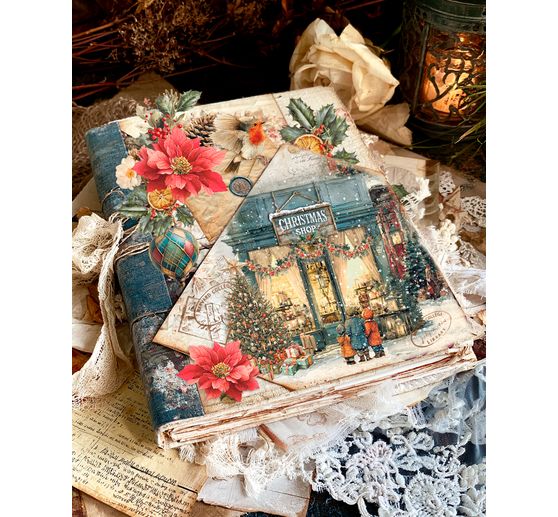 Ciao Bella motif straw silk assortment "Cozy Christmas", set of 8