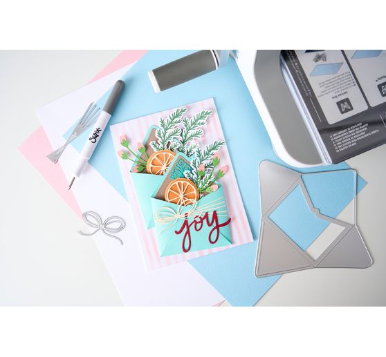 Sizzix Framelits Stanzschablone und Clear Stamps "Winter Florals by Vicki Boutin