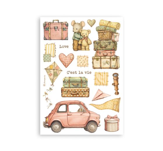 Stamperia Washi pad "Cozy Family"