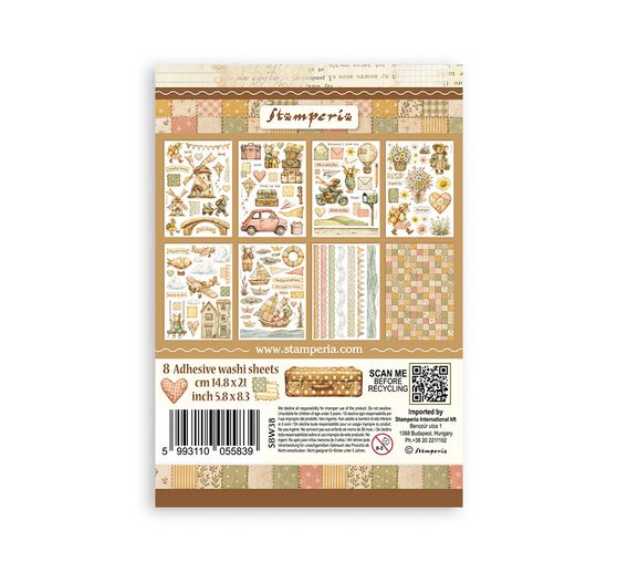 Stamperia Washi pad "Cozy Family"
