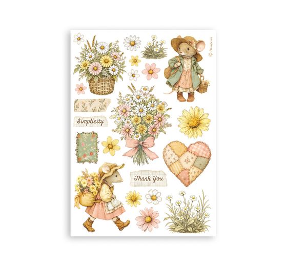 Stamperia Washi pad "Cozy Family"