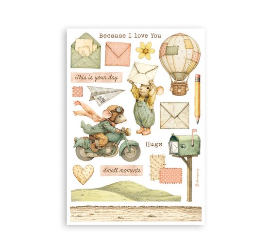 Stamperia Washi pad "Cozy Family"
