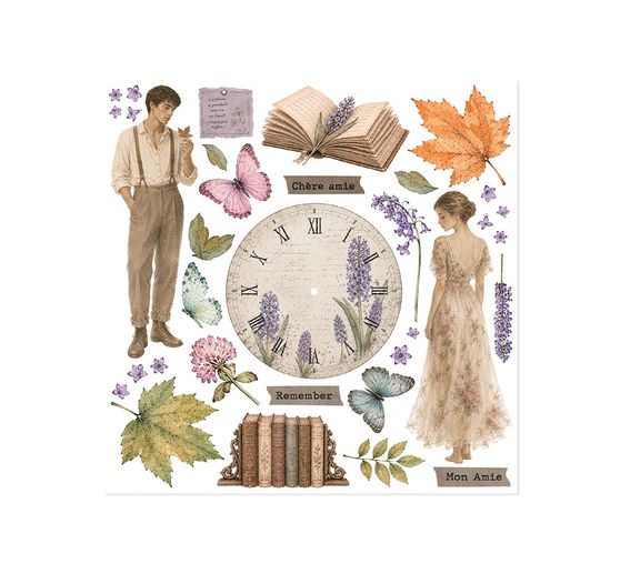Stamperia Rub On assortment "Flowers and Poems"