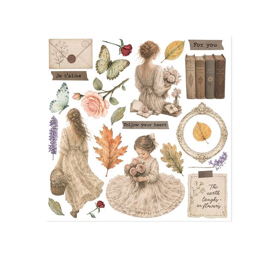 Stamperia Rub On assortment "Flowers and Poems"