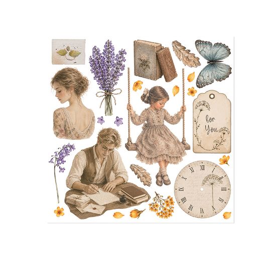 Stamperia Rub On assortment "Flowers and Poems"