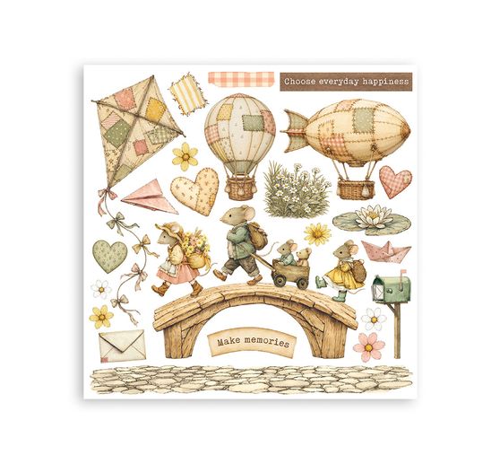 Stamperia Rub On assortment "Cozy Family"