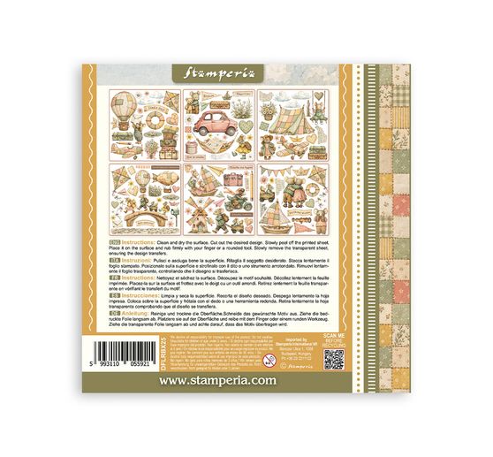 Stamperia Rub On assortment "Cozy Family"