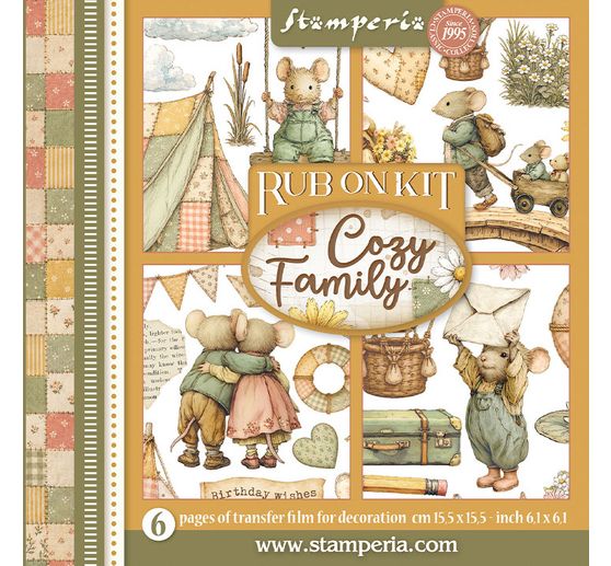 Stamperia Rub On assortment "Cozy Family"