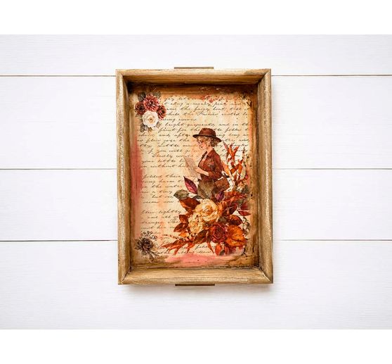 Stamperia Motif straw silk backgrounds "Our Way", DIN A6, set of 8